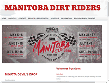 Tablet Screenshot of manitobadirtriders.com